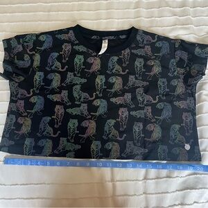 Flexliving Reflective Crop Boxy Tiger Tee